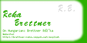 reka brettner business card